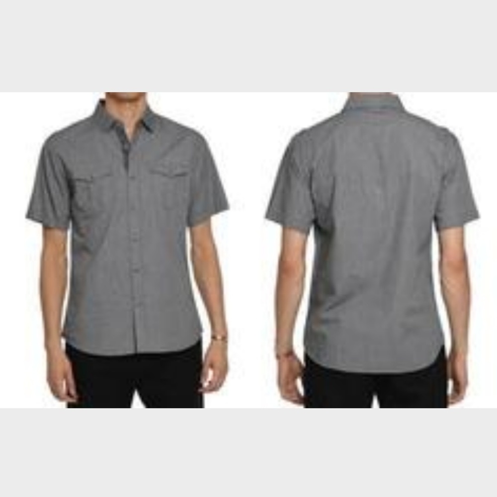 New Mens Slim Fit Button Down Shirt